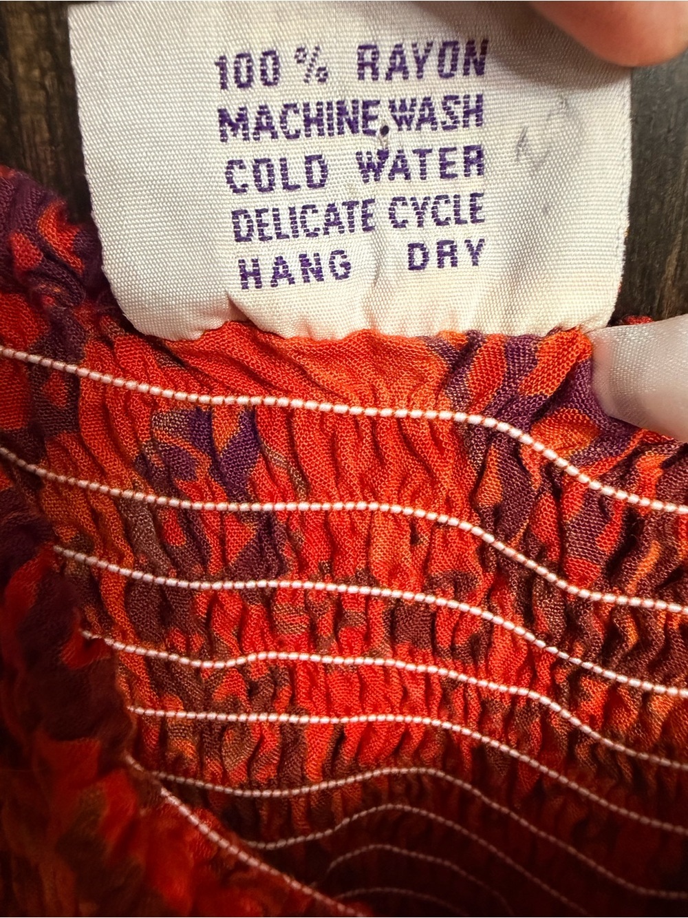 Vibrant Orange & Purple Boho Sun Dress - Picture 5 of 6
